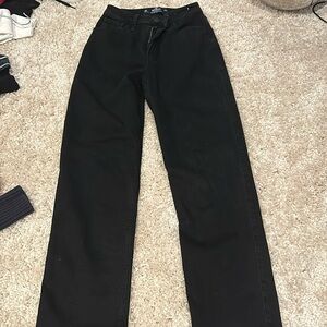 Hollister high-rise dad jeans black